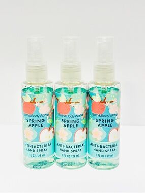 Bath & Body Works Spring Apple Anti-Bacterial Hand Spray - Aqua Green